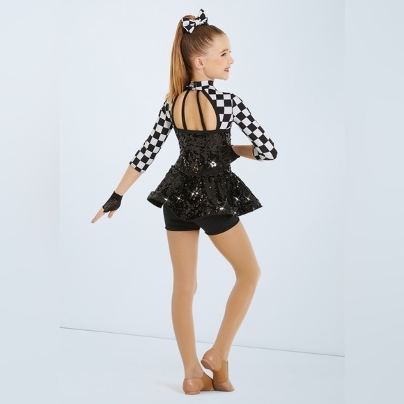New In Package Weissman Black & White “Shut Up And Drive” Dance Outfit Size SA - Picture 2 of 4